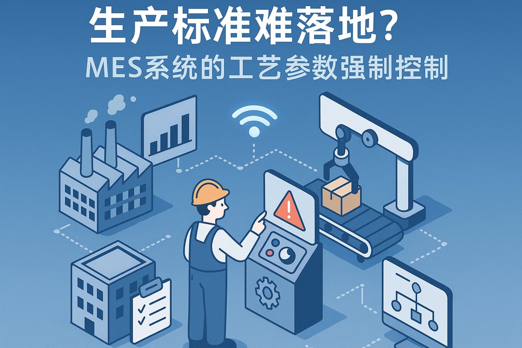 生产标准难落地？MES系统的工艺参数强制控制  